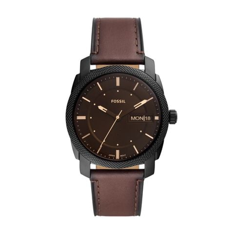 Đồng hồ nam Fossil Machine dây da, mặt 42 MM, màu nâu, FS5901