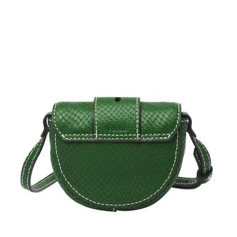 Túi đeo chéo nữ da thật Fossil Harwell Mini ZB1850310 - màu xanh lá