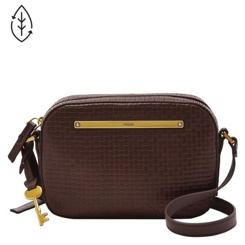 Túi đeo chéo nữ da thật Fossil Liza Camera Bag ZB1771206 - màu nâu