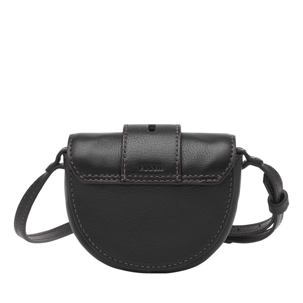 Túi đeo chéo nữ da thật Fossil Harwell Mini ZB1849001 - màu đen