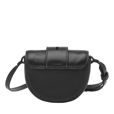 Túi đeo chéo nữ da thật Fossil Harwell Mini ZB1849001 - màu đen
