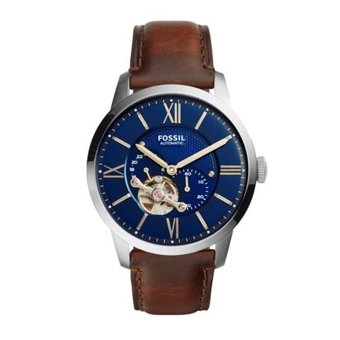 Đồng hồ cơ nam Fossil Townsman Automatic, mặt 44 MM, dây da - màu nâu, ME3110