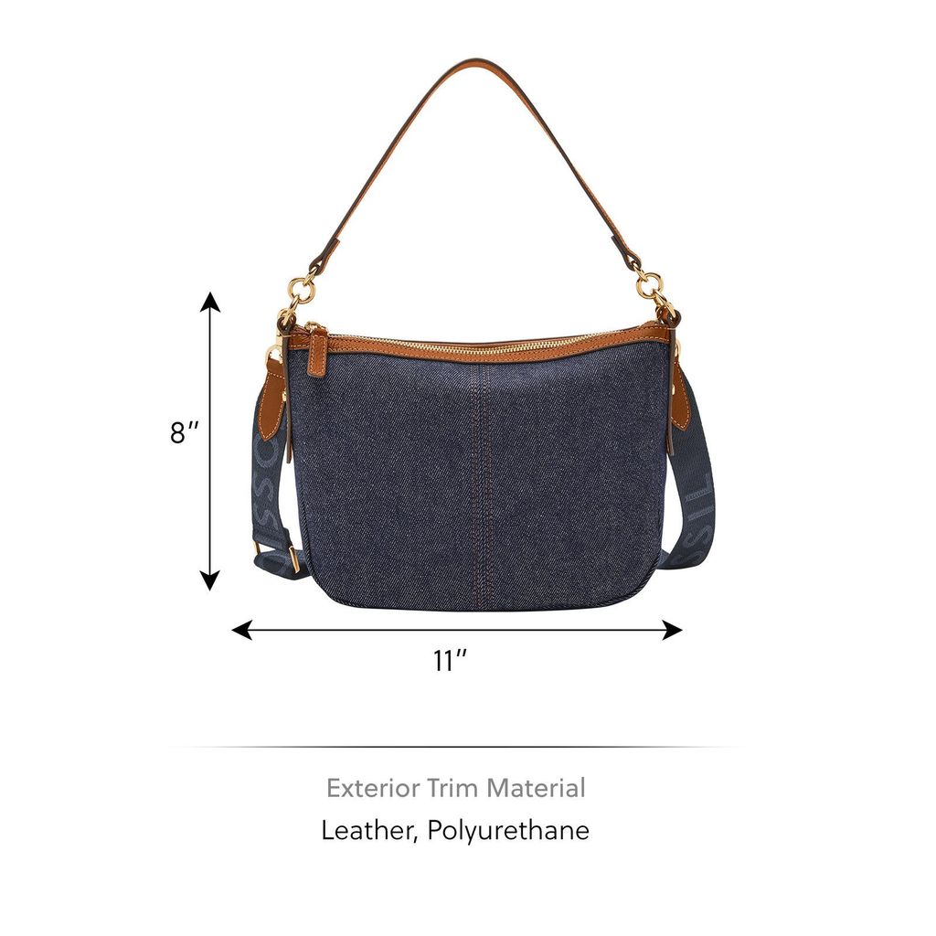 Túi nữ đeo chéo Fossil JOLIE ZB11076423 - vải denim