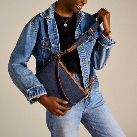 Túi nữ đeo chéo Fossil JOLIE ZB11076423 - vải denim