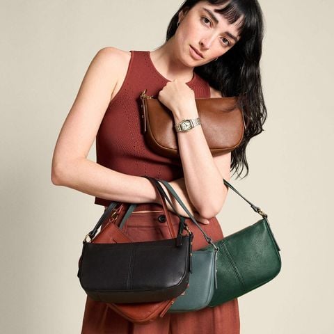 Túi nữ Fossil JOLIE ZB11097223 - da thật màu đỏ