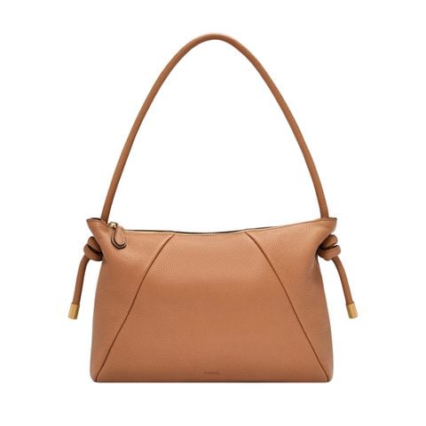 Túi nữ Fossil WILLA ZB11119237 màu nâu nhạt, dây đeo thắt nút thủ công