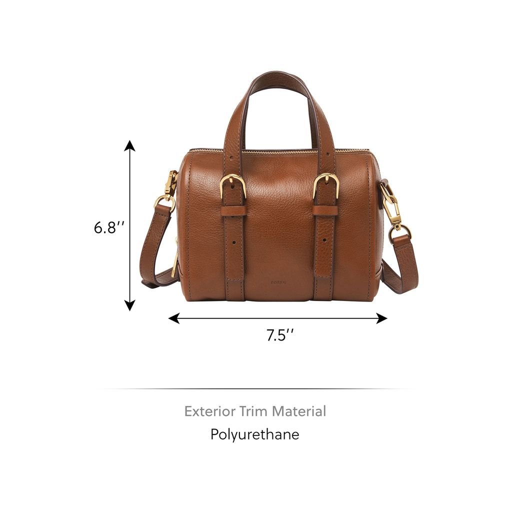 Túi đeo chéo nữ Fossil CARLIE Satchel da thật ZB1856200 - màu nâu