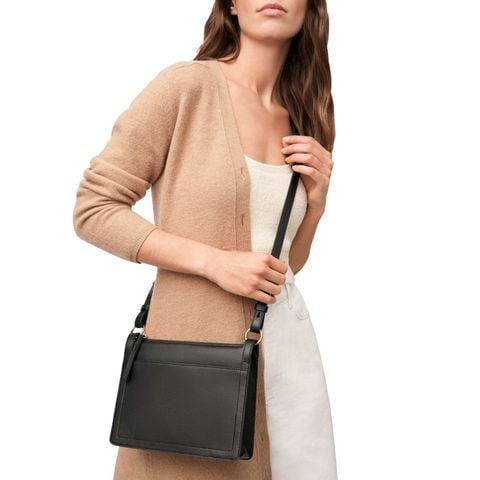Túi đeo chéo nữ Fossil TARYN da thật ZB1894001 - màu đen