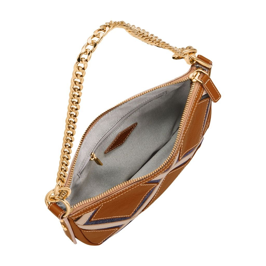 Túi đeo chéo nữ da thật LiteHide™ Fossil JOLIE Baguette ZB1907194 - màu nâu