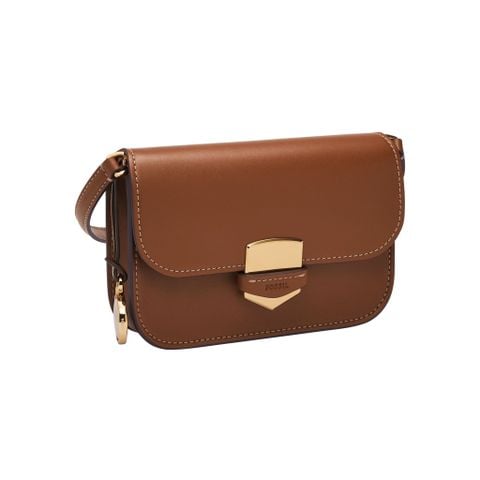 Túi đeo chéo nữ da thật Fossil LENNOX ZB1926200 - màu nâu