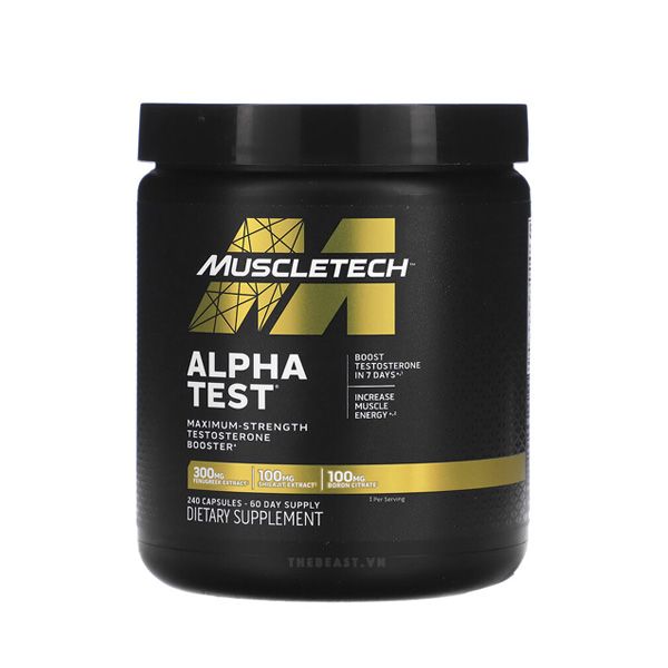 Tăng Testosterone nam giới Alpha Test 240 viên