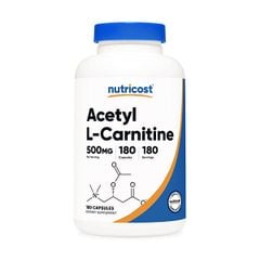 Nutricost Acetyl L-Carnitine 500mg, 180 Viên