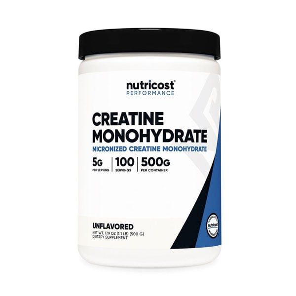 Nutricost Creatine Monohydrate Unflavored 500g, 100 Servings