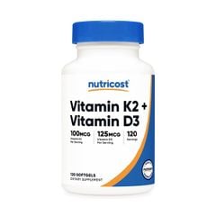Nutricost Vitamin D3 K2 120 Viên