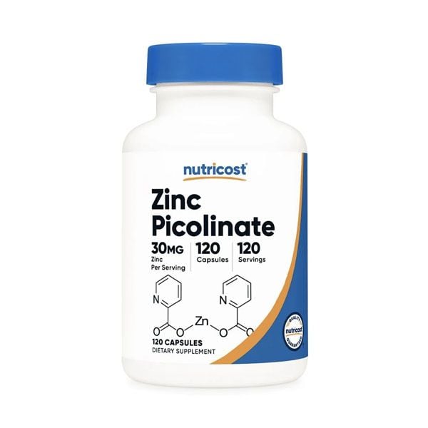 Nutricost Zinc Picolinate 30mg 120 Viên