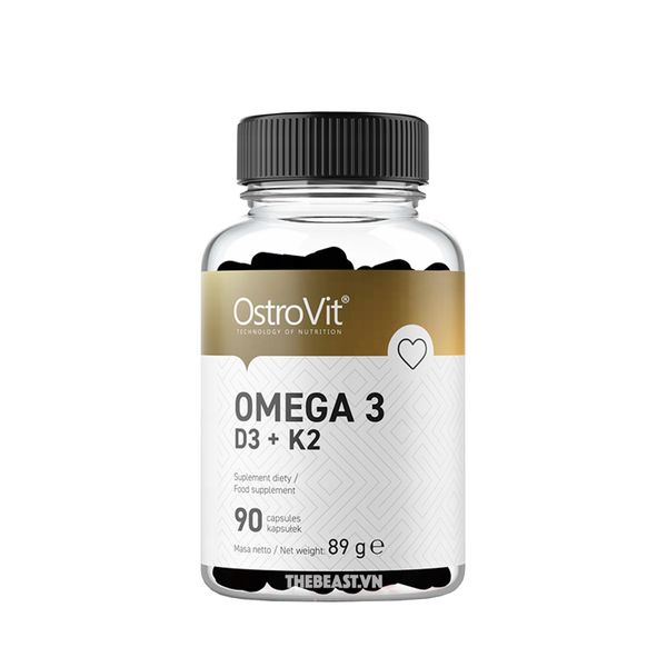 OstroVit Omega 3 D3 + K2 90 viên