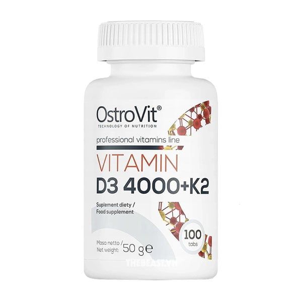 OstroVit Vitamin D3 K2 4000 110 viên