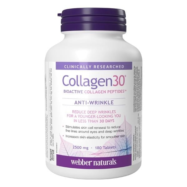 Webber Naturals Collagen 30 Bioactive Collagen Peptides 180 Viên