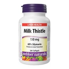Webber Naturals Milk Thistle 150mg 240 Viên