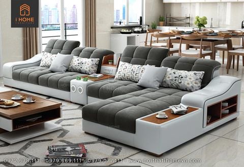 Ghế sofa da Hàn Quốc góc L SF 5047