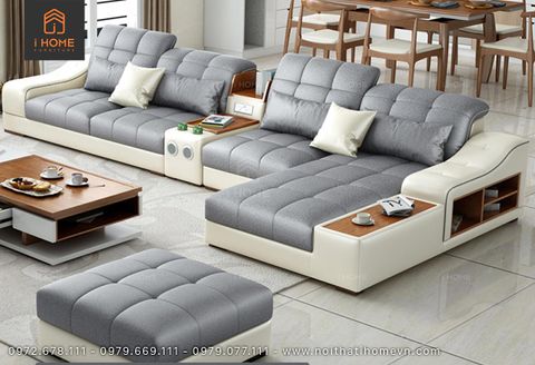 Ghế sofa da Hàn Quốc góc L SF 5047