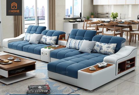 Ghế sofa da Hàn Quốc góc L SF 5047