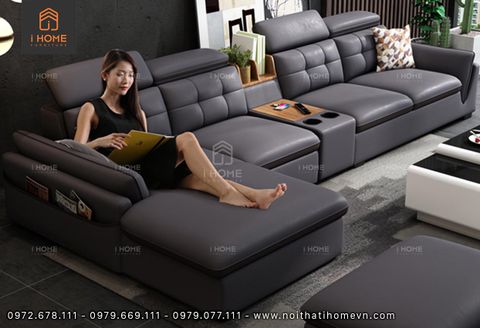 Ghế sofa da Hàn Quốc góc L SF 5049