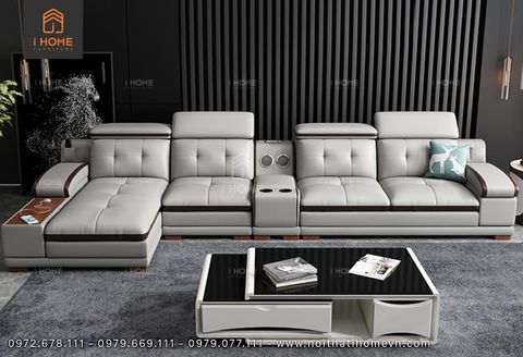 Ghế sofa da Hàn Quốc góc L SF 5052