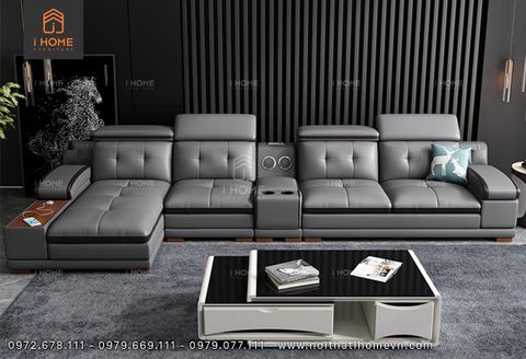 Ghế sofa da Hàn Quốc góc L SF 5052