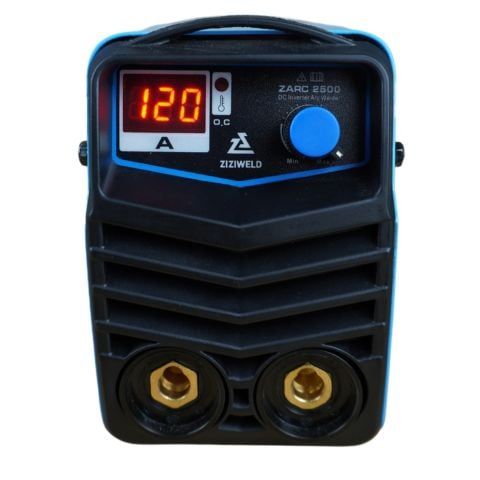 Máy hàn que mini Ziziweld ZARC 2500 sử dụng que hàn 2.5mm - 3.2mm. Dòng hàn ổn định, hàn êm