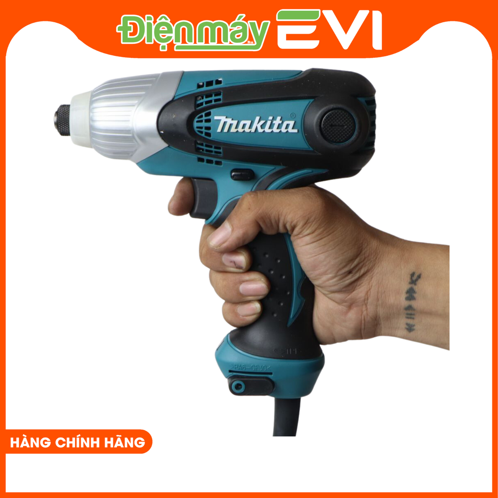 Máy bắn vít chuyên vít Makita TD010F Công suất cao 230W, cho phép vặn được các loại vít lớn và cứng như vít lục giác