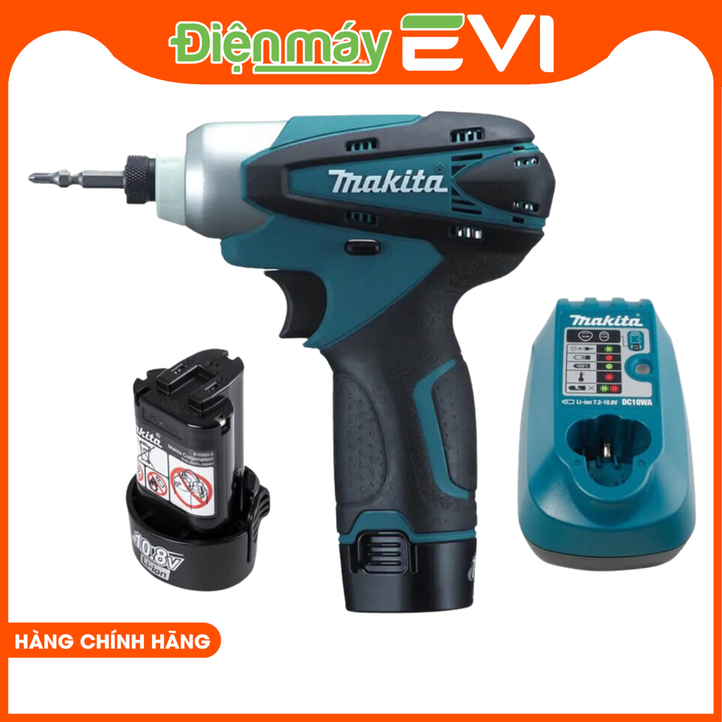 Máy bắn vít chuyên vít pin Makita TD090DWE  Lực vặn tối đa là 90Nm, giúp vặn chặt các ốc máy, ốc tiêu chuẩn và ren thô một cách hiệu quả  Lực đập/ phút lên đến 3000