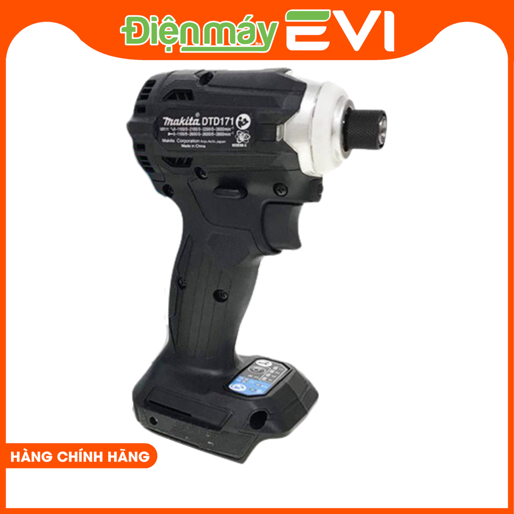 Máy bắn vít chuyên vít pin Makita DTD171ZB Lực siết tối đa lên đến 180Nm. Công suất mạnh mẽ với khả năng vặn các loại ốc, ren có độ cứng và đàn hồi khác nhau