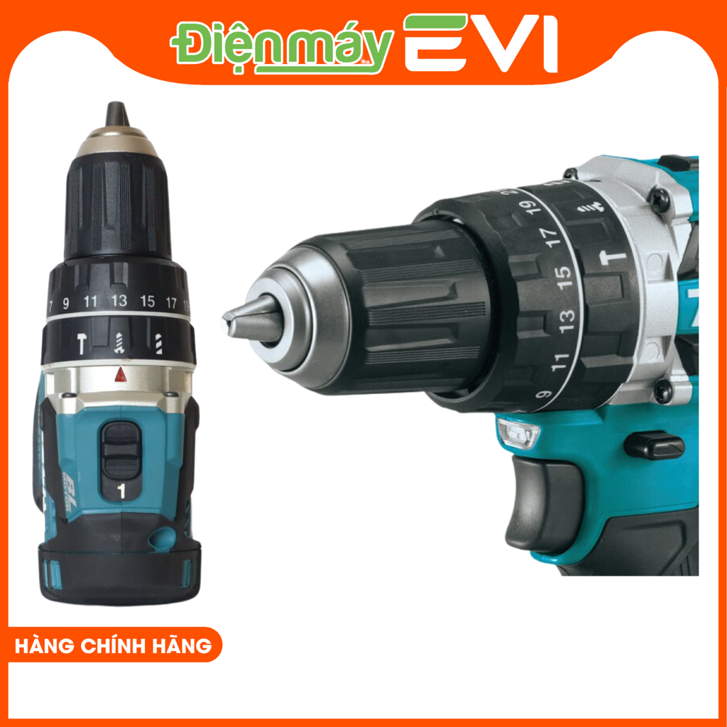Máy khoan pin cầm tay Makita DHP484Z Công suất mạnh mẽ và độ bền cao giúp hoàn thành công việc một cách nhanh chóng và hiệu quả