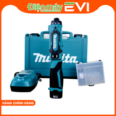 Máy vặn vít dùng ppin Makita  DF012DSE Có thể sử dụng cho cả khoan và vặn vít. Sạc(DC10WA) / 2 pin 1.5Ah(BL0715) / Mũi vít (+)(+)(784202-3) / Mũi vít (+)(+)(784243-9)