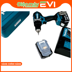 Máy khoan pin cầm tay Makita DDF484RFE Tích hợp 2 pin dung lượng cao 3.0AH và bộ sạc nhanh giúp sạc đầy nhanh chóng và sử dụng lâu dài