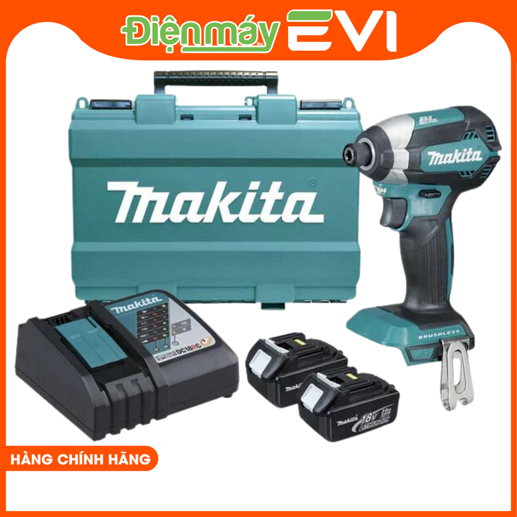 Máy bắn vít chuyên vít pin Makita DTD153RTE Công suất lớn với lực xoắn cực đại 170N.m.  Dễ dàng điều chỉnh tốc độ với 5 chế độ để phù hợp với từng loại vít và tốc độ đập tối đa lên đến 3,800 lần/phút