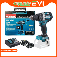 Máy khoan pin cầm tay Makita DHP484RFE Công suất cao và tốc độ quay nhanh. Được trang bị hệ thống bảo vệ quá tải và chống rung, giảm thiểu rủi ro và tăng tuổi thọ máy.