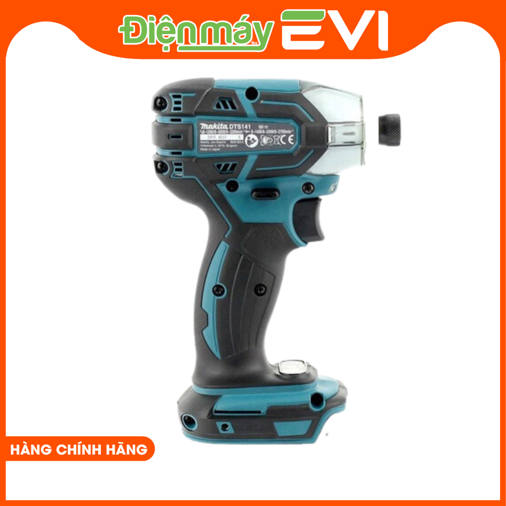 Máy bắn vít xung dầu dùng pin Makita DTS141RME Tốc độ đập lên đến 2,700 lần/phút giúp vặn ốc và ren nhanh hơn. Lực siết tối đa đạt 40Nm