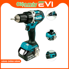Máy khoan pin cầm tay Makita DDF484RTE Lực vặn tối đa lên tới 60N.m, giúp thực hiện các công việc lắp ráp, lắp đặt và sửa chữa dễ dàng và nhanh chóng