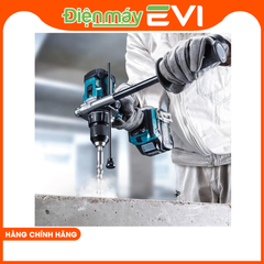 Máy khoan pin cầm tay Makita HP001GM201 Động cơ không chổi than giúp bạn làm việc trên mọi bề mặt vật liệu kể cả thép hay bê tông. Lực siết tối đa: Cứng / Mềm : 140Nm/68Nm