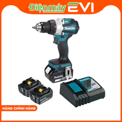 Máy khoan pin cầm tay Makita DDF489RTJ Lực siết tối đa khi vặn vít là 73N-m (cứng) và 40N-m (mềm), đảm bảo tính chính xác