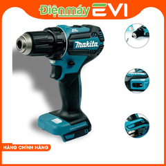 Máy khoan pin cầm tay Makita DDF485Z Động cơ BL cung cấp mô-men xoắn cực đại 50Nm (440 in.lbs.) giúp thực hiện các tác vụ nặng