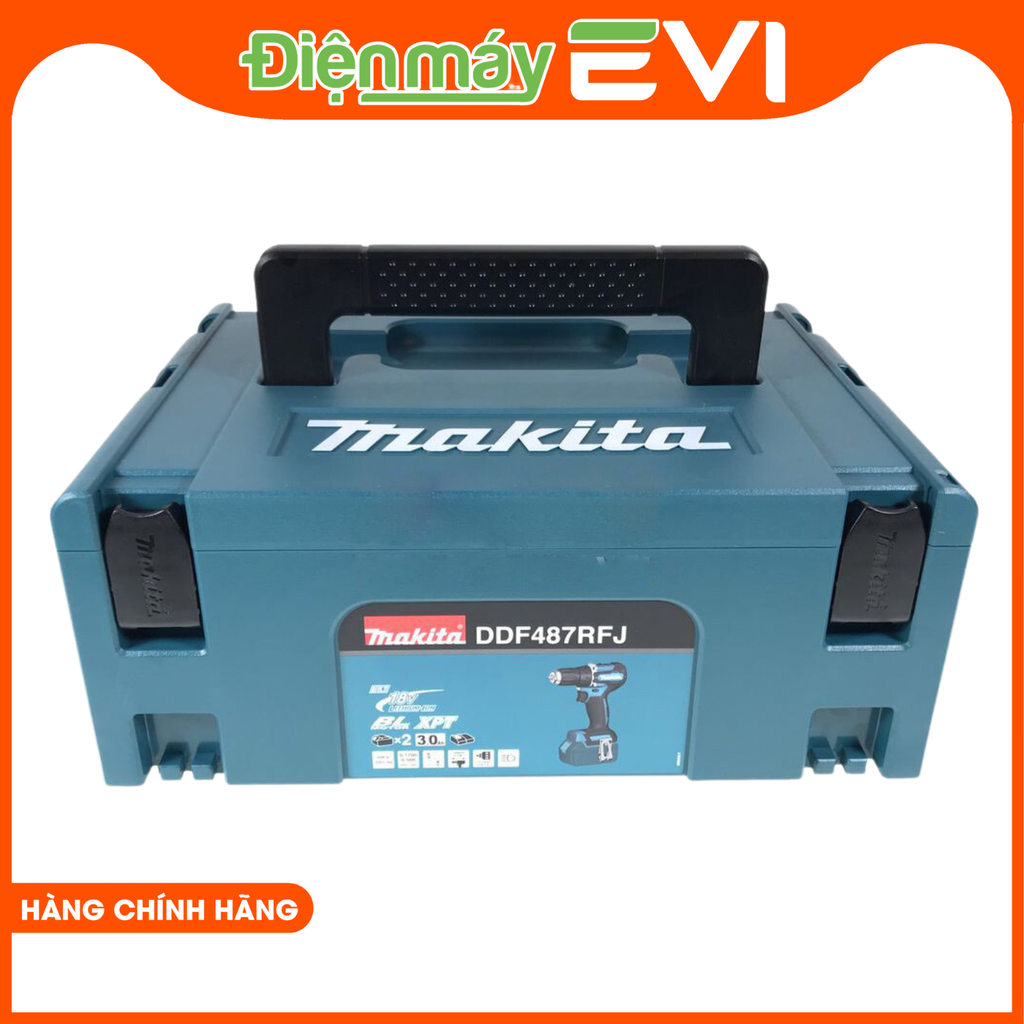 Máy khoan pin cầm tay Makita DDF487RFJ Có lực vặn tối đa lên đến 40N.m cho phép vặn vít cứng một cách dễ dàng và chính xác