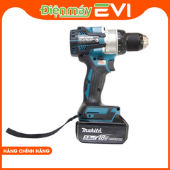 Máy khoan pin cầm tay Makita DHP489Z Với lực đập cao lên đến 27,000 IPM và tốc độ không tải lên đến 1,800 RPM. Lực siết tối đa 73N-m trong chế độ cứng và 40N-m