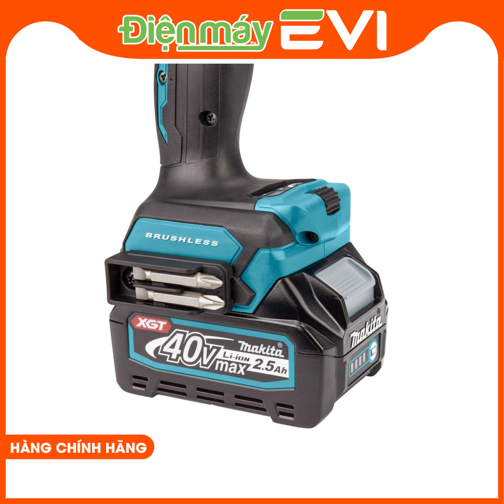 Máy khoan pin cầm tay Makita HP001GZ Lực siết tối đa lên đến 140/68Nm giúp đảm bảo độ chắc chắn của các vật liệu sau khi vặn vít.