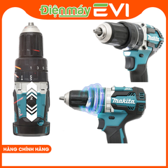 Máy khoan pin cầm tay Makita DHP484RTE Công suất khoan và vặn vít mạnh mẽ. Có khả năng điều chỉnh tốc độ và lực siết