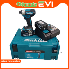 Máy bắn vít chuyên vít pin Makita DTD157RTJ Công suất lớn với lực siết tối đa 140Nm. Tốc độ đập và không tải cao/ thấp giúp linh hoạt trong việc điều chỉnh độ mạnh yếu cho phù hợp với từng công việc