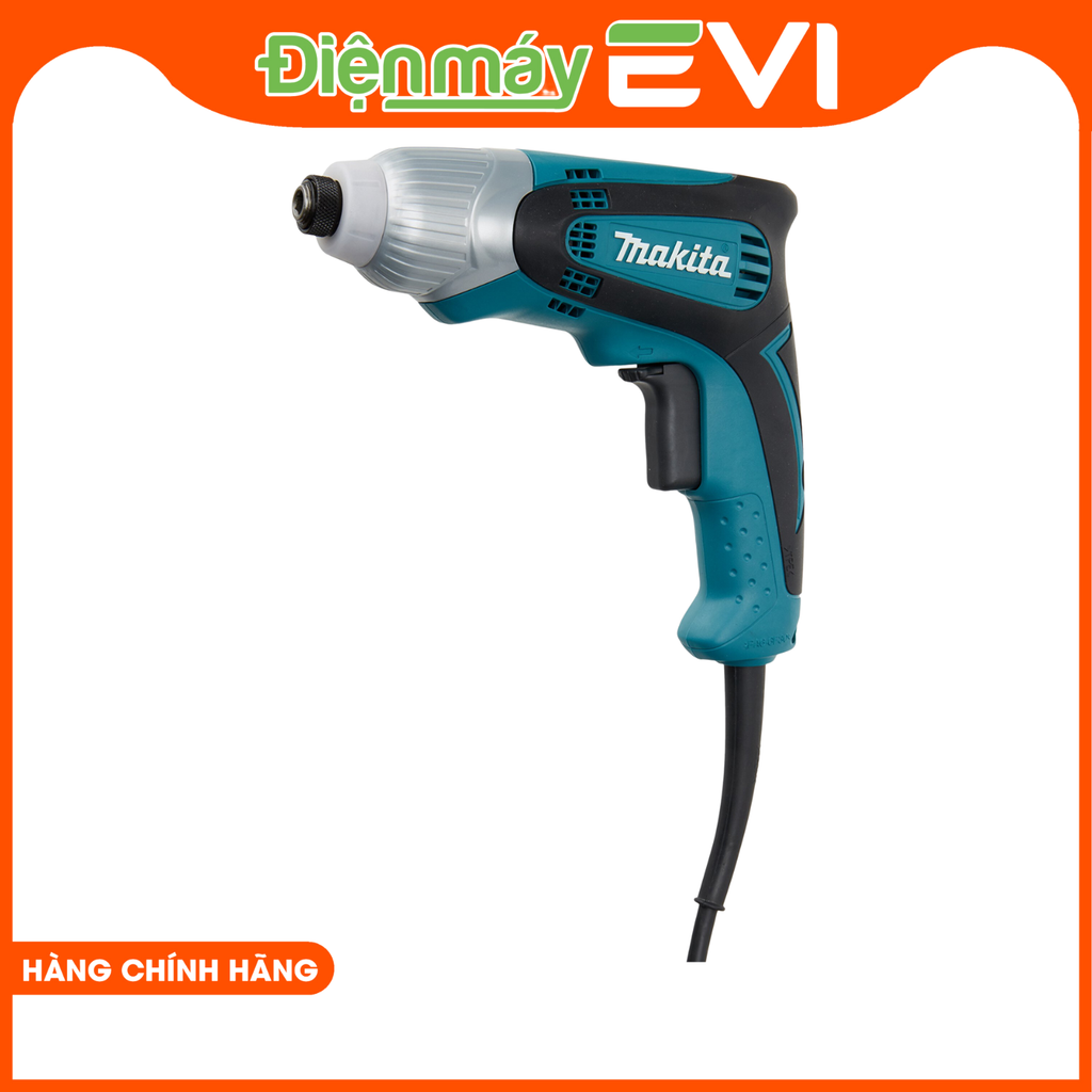 Máy bắn vít chuyên vít Makita TD0100  Công suất đầu ra cao, có thể đạt đến 230W giúp vặn các loại vít lớn. Điều chỉnh tốc độ dễ dàng và chính xác