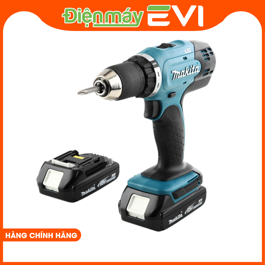 Máy khoan pin cầm tay Makita DDF453SYE Lực vặn cứng/mềm đáp ứng được các yêu cầu khác nhau của các dự án